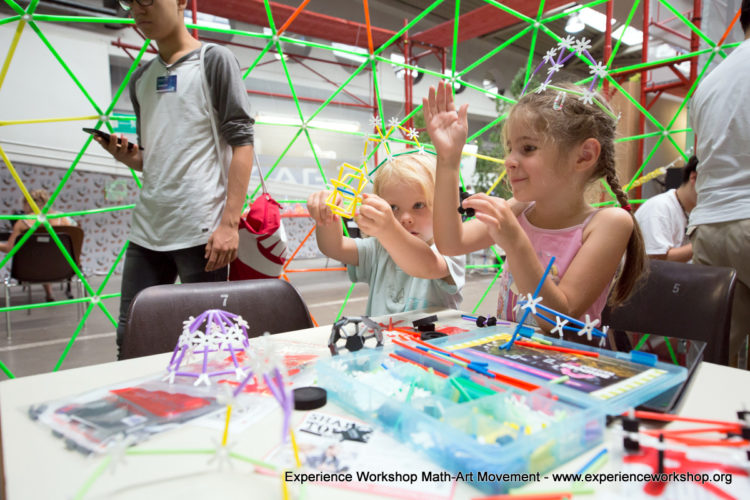 Experience Workshop @ Ars Electronica Festival 2017: Kelle, Orosz, GeoGebra, 4Dframe, Re-Bots & Robots