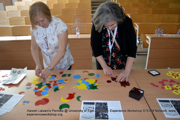 Haresh Lalvani’s (New York) Pentiles puzzle in Eger, Hungary with Experience Workshop’s STEAM Network