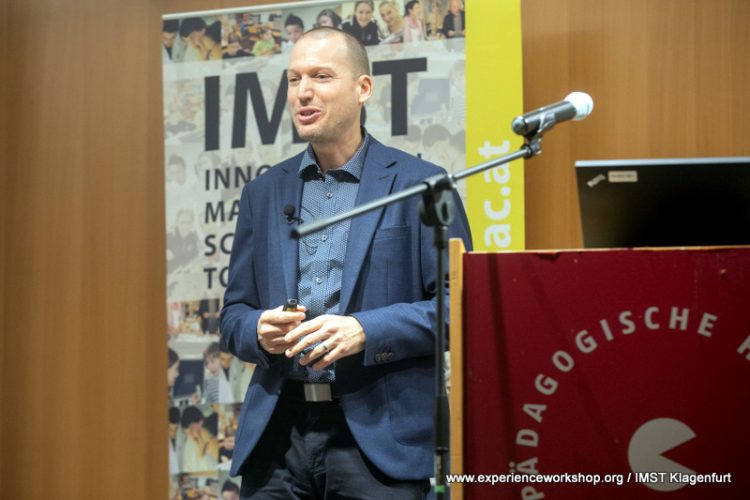 Keynote speech by Experience Workshop founder Kristof Fenyvesi in Klagenfurt, Austria