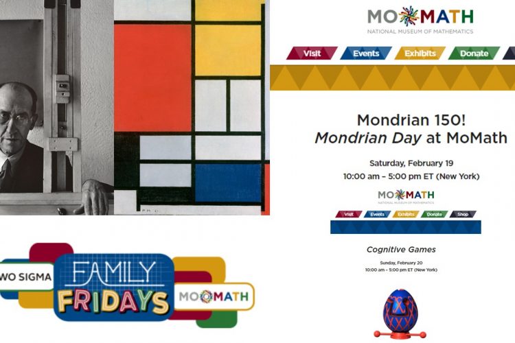 Mondrian évforduló a New York-i MoMath-ban az ÉlményMűhellyel