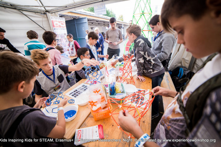 Diákoktól Diákoknak a STEAM-ről: Erasmus+ záróesemény az ÉlményMűhellyel a budapesti Európai Kutatók Éjszakáján