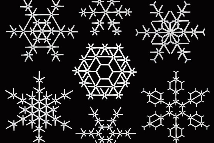 4dframe Snöflingor / Lumihiutaleet/ Snowflakes